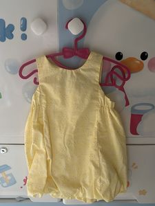 Pretty Little Butter Yellow Baby Girl Frock