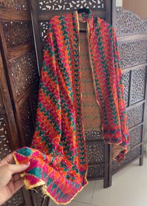 New Designer All Over Real Fulkari Worked  Dupatta