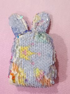 Cute Bunny Sequence Lavender Money Pouch