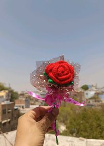 Crochet Single Rose Flower Bouquet 💐🌹