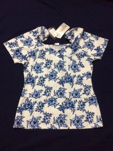 Western Style Printed Half Sleeve Top