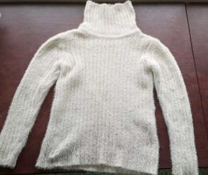 Cozy White Turtleneck Sweater