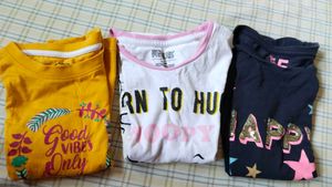 3 Tshirt Combo For Girls