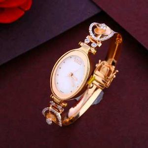 Elegant Gold Watch with gift Box Packaging