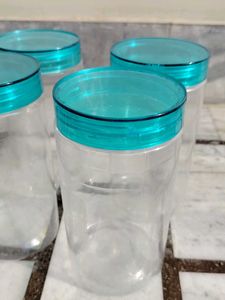 Set of 4 Plastic Kitchen Storage box