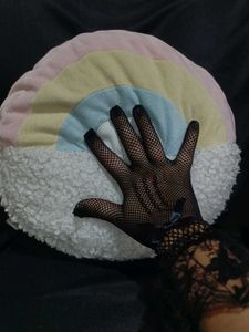 Pusheen Cat Rainbow Pillow