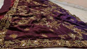 fully daimond work saree 🔥 heavy Very expensive �