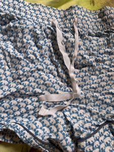 Blue Patterned Shorts