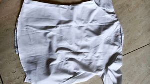 White 3/4 Sleeve Button-Down