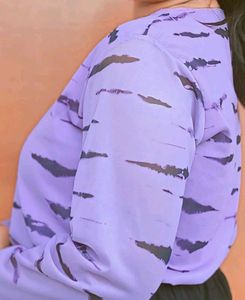 Lavender Print Top
