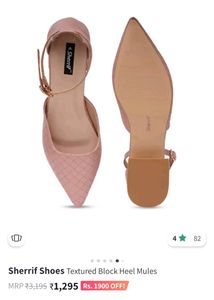 Block Heel Mules ( Sheriff Shoes)