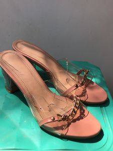 Pink Chain Sandals