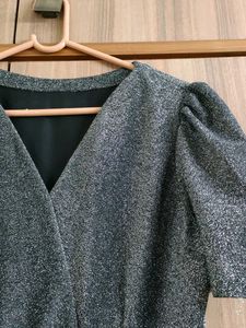 Silver Glitter Dress