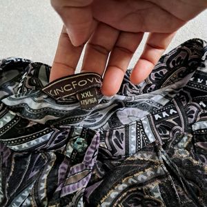 Imported Leaf Printed Western Party Top