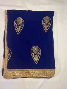 Elegant Blue Saree