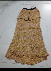 Floral Print Long Skirt