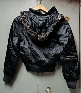 Vintage 90&#39;s Black Zip Up Puffer Jacket