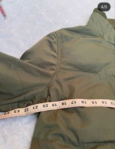 Topshop Olive Green Puffer Jacket