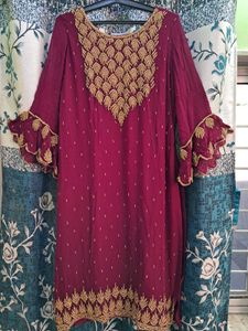 Heavy Embroided Gharara Kurta Dupatta Set