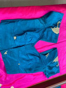 Pink Elephant Embroidered Saree