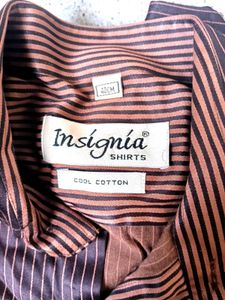 shirt brown colour with strips