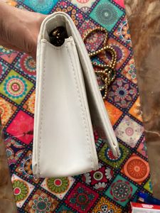 Lino Perros White Sling Bag With Tag