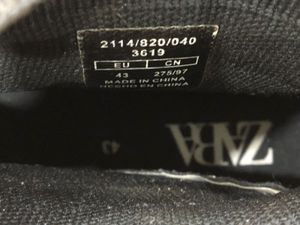 ZARA Black Knit Sneakers UK8