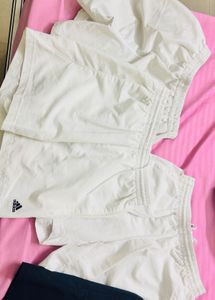 8 Original Adidas White/Black/Navy Blue Shorts