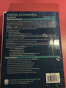 Macro Economics Class 12 Book