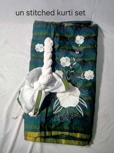 unstiched Kurt's set with embroidery