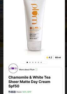 PLUM SPF 50 — Sheer Matte Day Cream