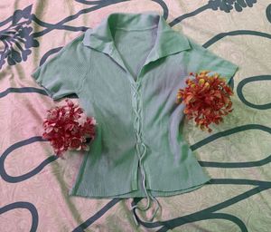 Cute Mint Green Top.NOT WORN EVEN ONCE.SIZE-28-36