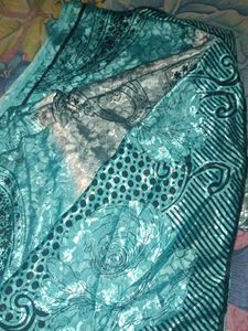 Crape Saree With New Blouse Free Size