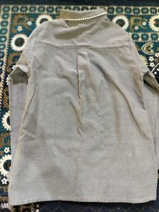 Grey Button-Down Shirt
