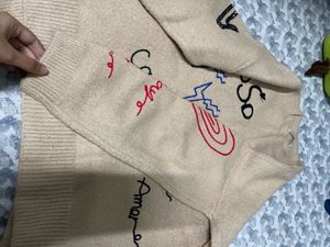 Graphic Print Sweater