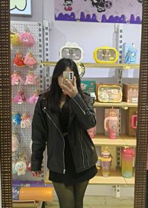 Black Faux Leather Moto Jacket