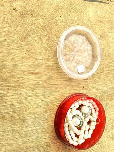 Pearl Necklace &amp; Earrings Set