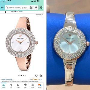 Swarovski Crystal Rose Gold Watch
