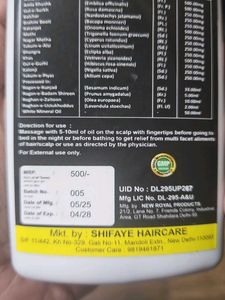 salman bhai Shifayi Herbal Hair Oil