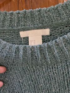 Cozy Green Knit Sweater
