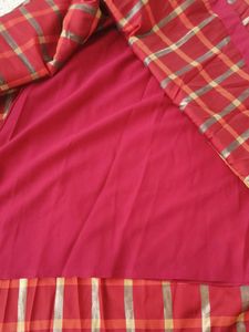 Red &amp; Gold Checkered Dress