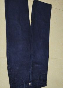 neavy blue Wide Leg Denim Jeans