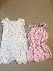 Baby Girl Rompers (2-Pack)