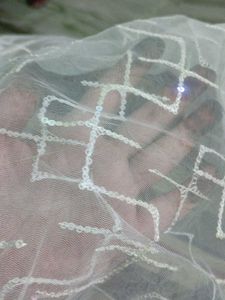 net dupatta with frillls