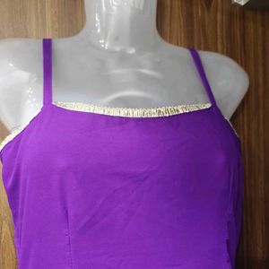 Purple Embroidered Kurta Set