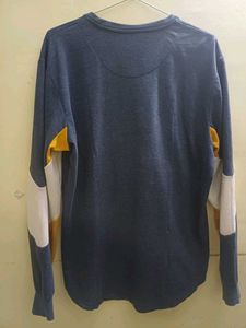 Next Blue &amp; Yellow Colorblock Crewneck