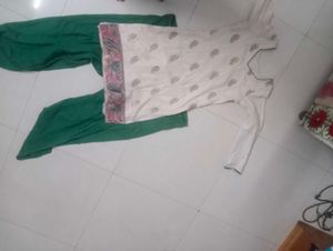 Green &amp; White Salwar Kameez Jeans For Men Women