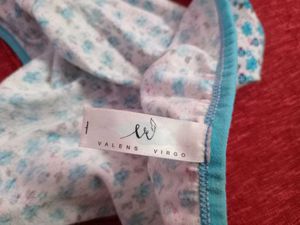 Coton Strip Panty Blue