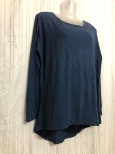 Hica De Fuego Blue Long Sleeve Top