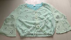 Beautiful Pastel Green Crop Top